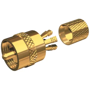 SHAKESPEARE Gold-plated Centerpin® PL-259 connector for RG-8X or RG-58/AU cables | PL-259-CP-G