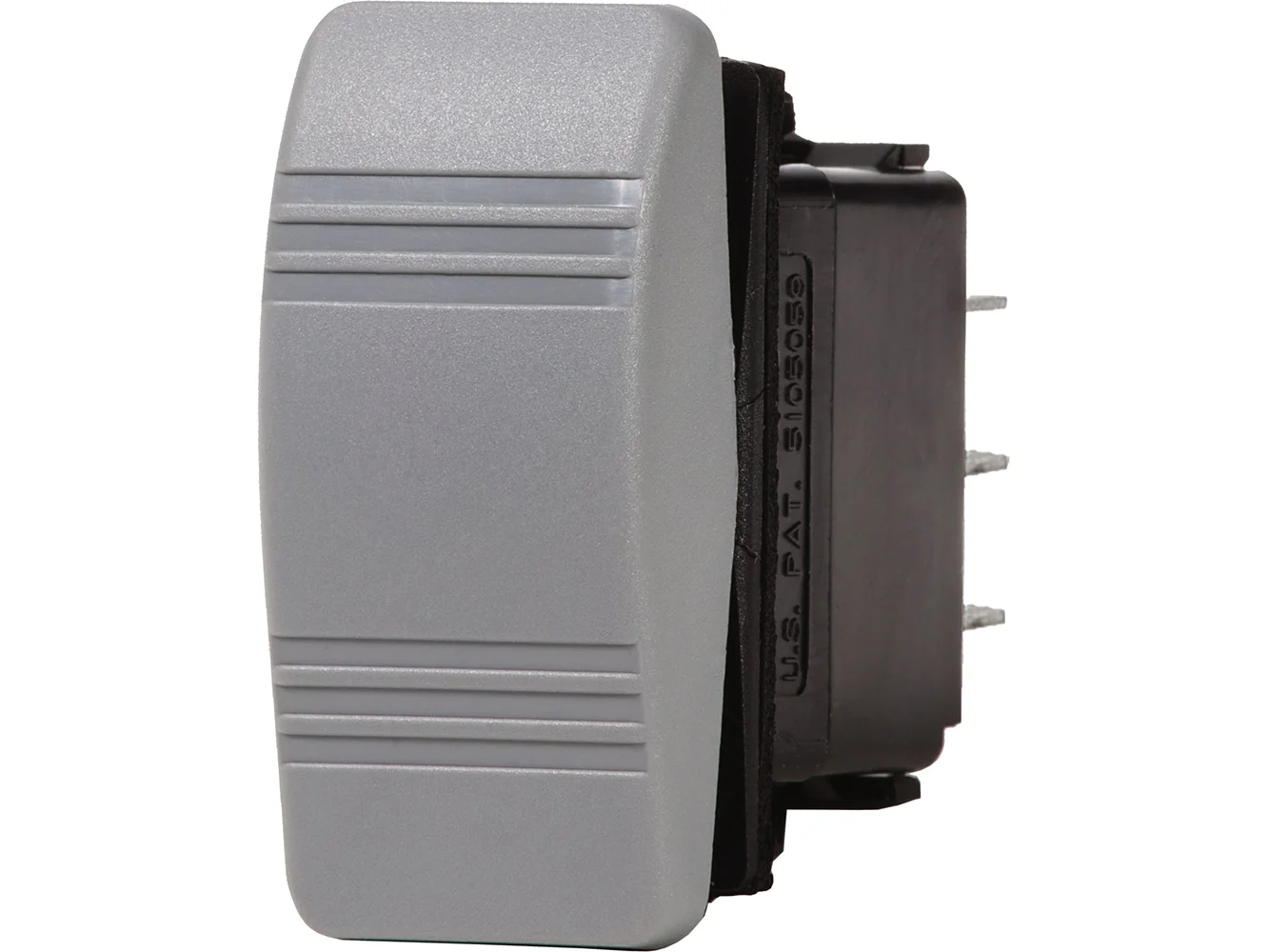 Blue Sea 8222 Water Resistant Contura III Switch - (ON)-OFF-(ON) - Grey