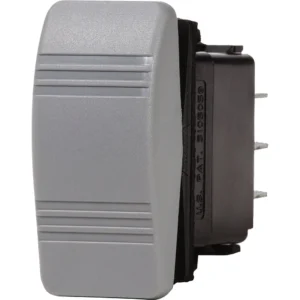 Blue Sea 8231 Water Resistant Contura III Switch - OFF-(ON) - Grey