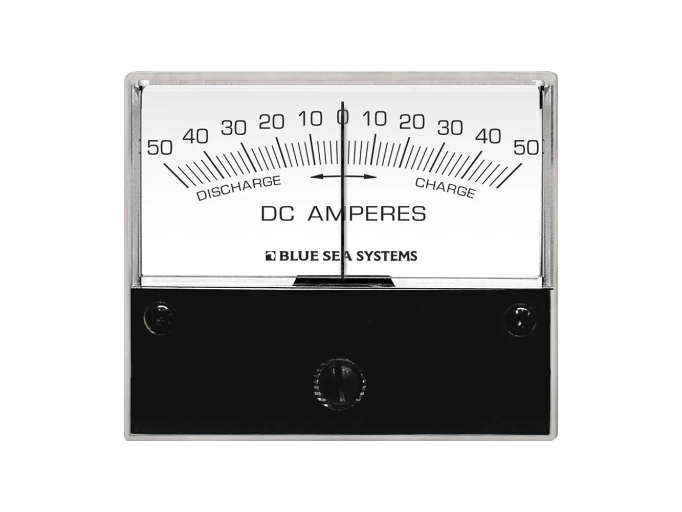 Blue Sea 8252 DC Zero Center Analog Ammeter - 2-3/4" Face, 50-0-50 Amperes DC