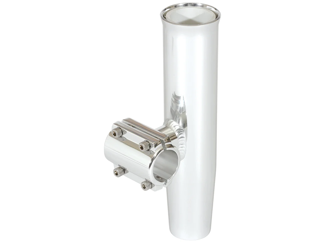 Lee's Clamp-On Rod Holder - Silver Aluminum - Horizontal Mount - Fits 2.375" / 2-3/8" O.D. Pipe
