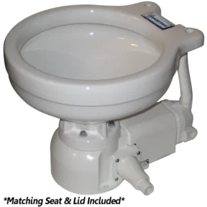 Raritan Sea Era QC Electric Toilet - Marine Size - Integral Pump - Straight & 90° Discharge - 12v