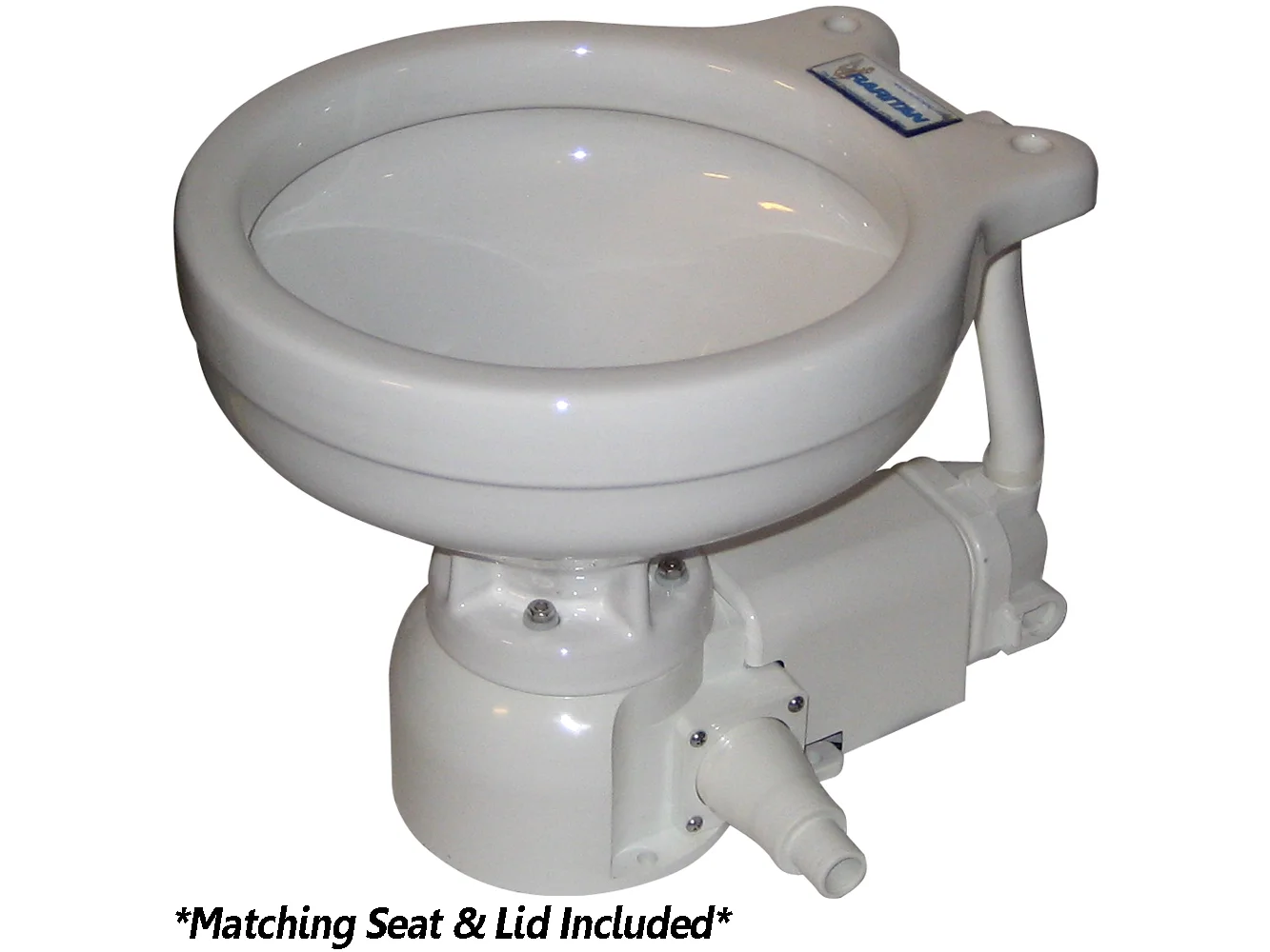Raritan Sea Era QC Electric Toilet - Marine Size - Integral Pump - Straight & 90° Discharge - 12v