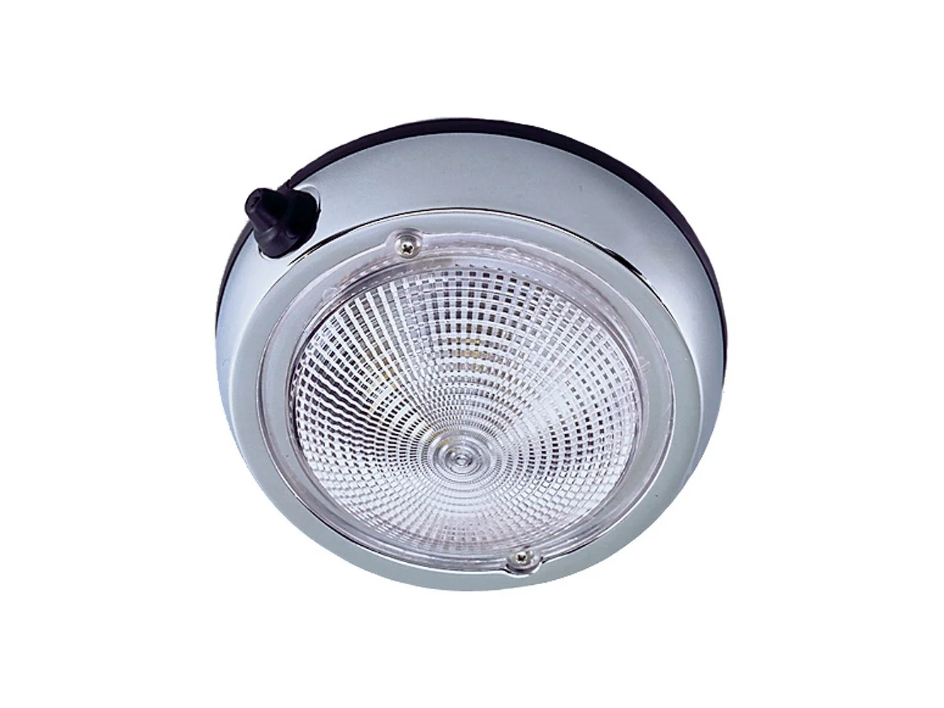 Perko Surface Mount Dome Light - 6" O.D.(5" Lens) - Chrome Plated
