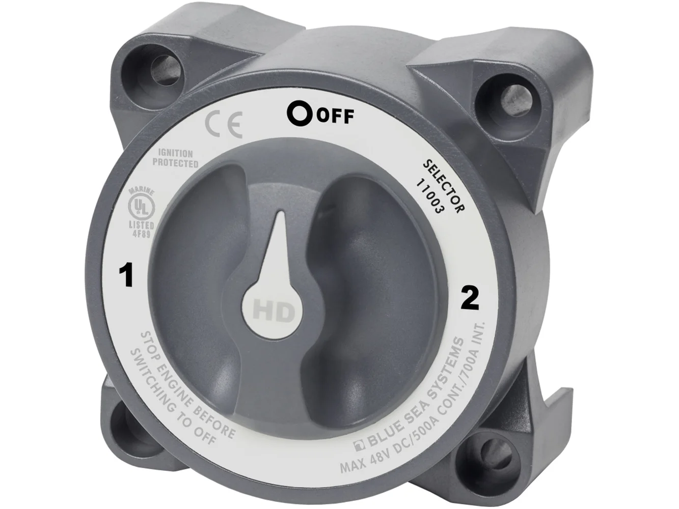 Blue Sea 11003 HD-Series Battery Switch w/Alternator Field Disconnect - 3-Position