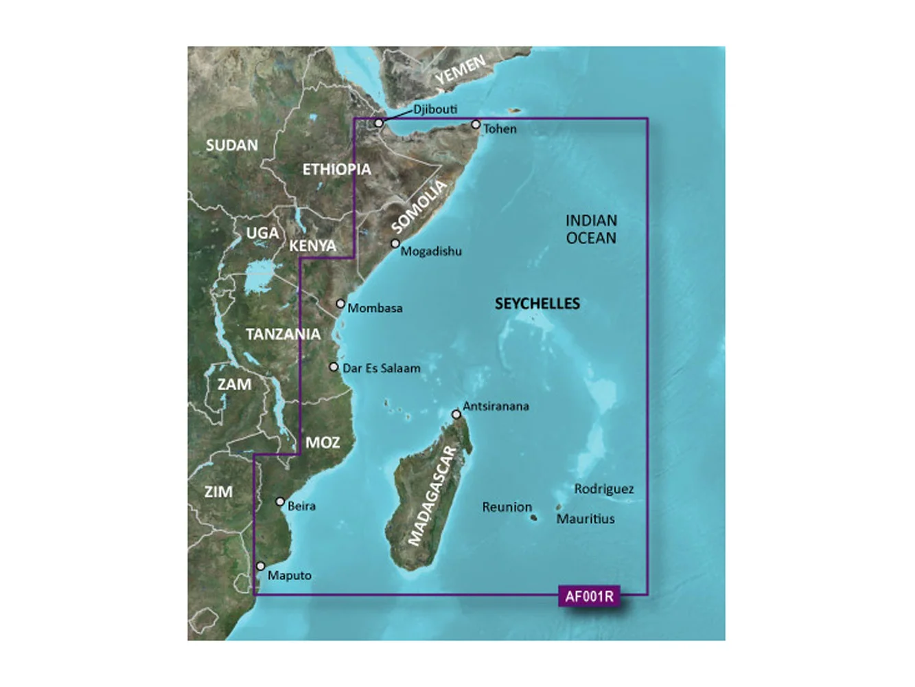 Garmin BlueChart® g3 HD - HXAF001R - Eastern Africa - microSD™/SD™