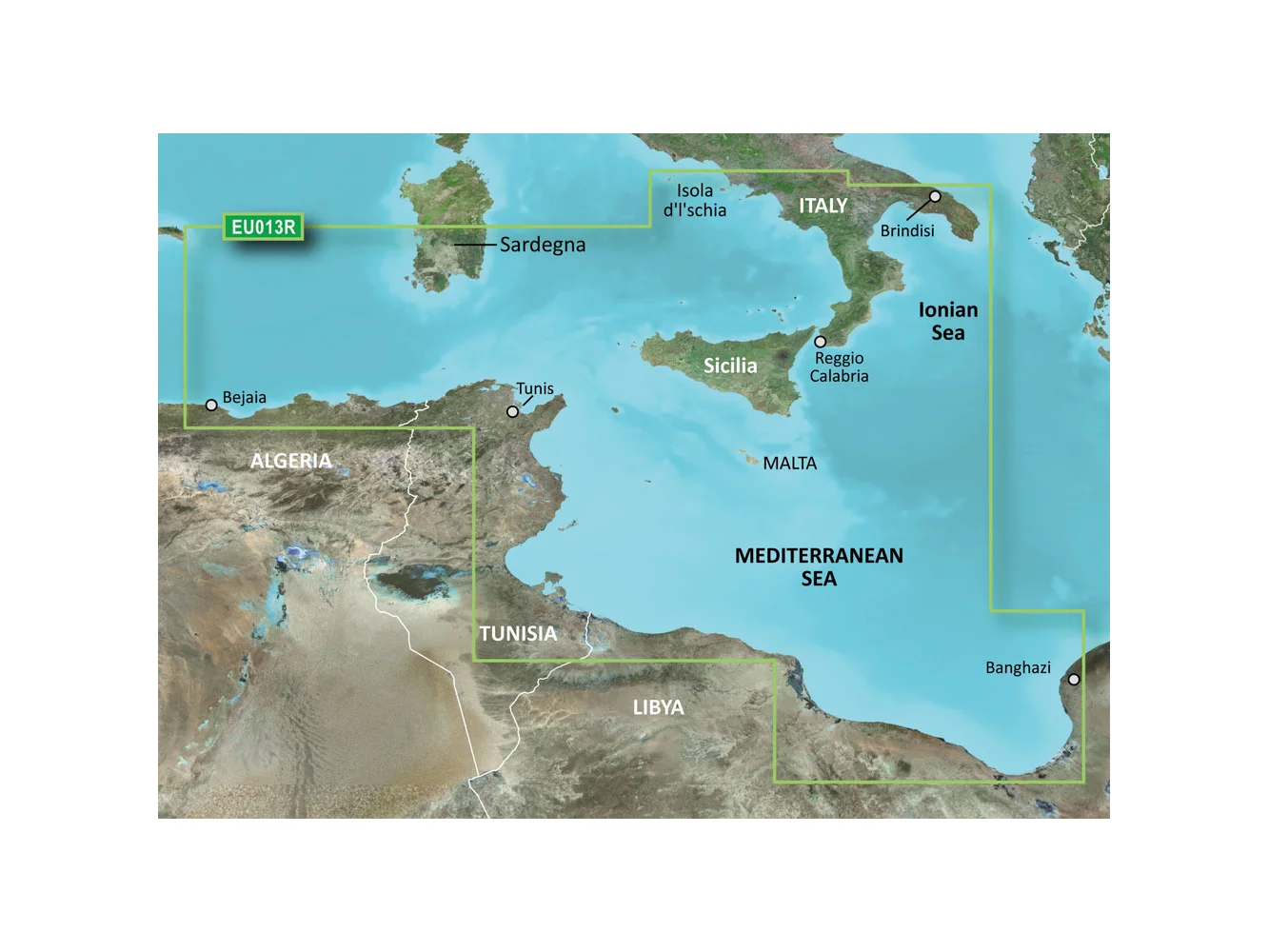 Garmin BlueChart® g3 HD - HXEU013R - Italy Southwest & Tunisia - microSD™/SD™