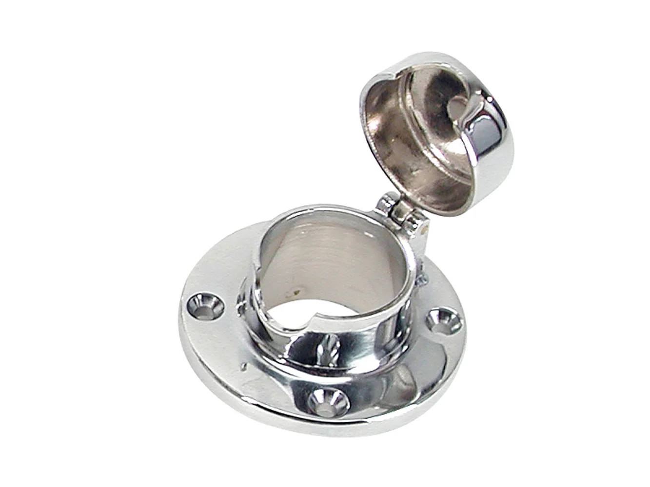 Whitecap Chain & Rope Deck Pipe Hinged 1-1/2" Opening