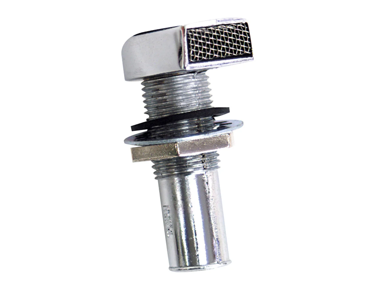 Whitecap Fuel Vent - Rectangular Head, Straight, 9/16" Hose
