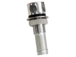Whitecap Fuel Vent - Round Head, Straight, 9/16" Chrome Brass