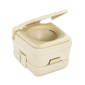 Dometic&trade; 964 Portable Toilet w/Mounting Brackets - 2.5 Gallon - Parchment