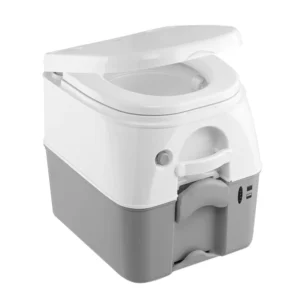 Dometic&trade; 975 Portable Toilet w/Mounting Brackets - 5 Gallon - Grey