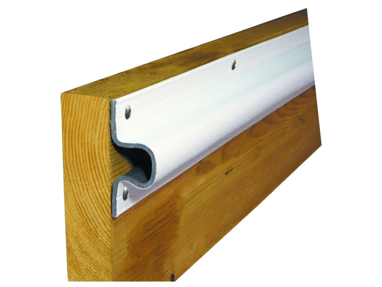 Dock Edge "C" Guard Economy PVC Profiles 10ft Roll - White