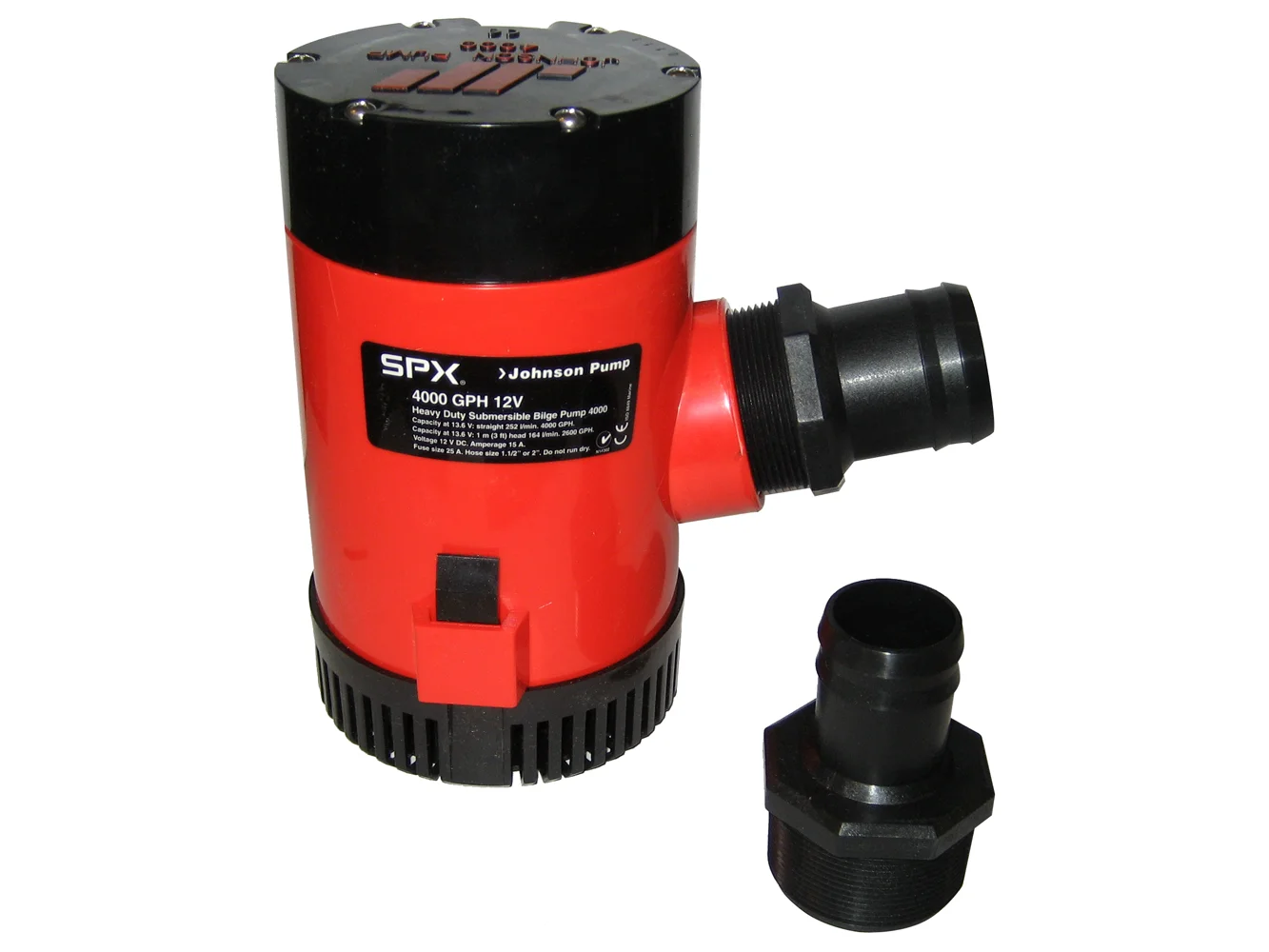 Johnson Pump 4000 GPH Bilge Pump 1-1/2" Discharge Port 12V