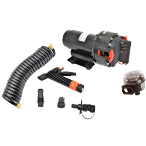 5813858138Johnson Pump Aqua Jet 5.2 GPH Washdown Pump Kit w/Hose - 12V