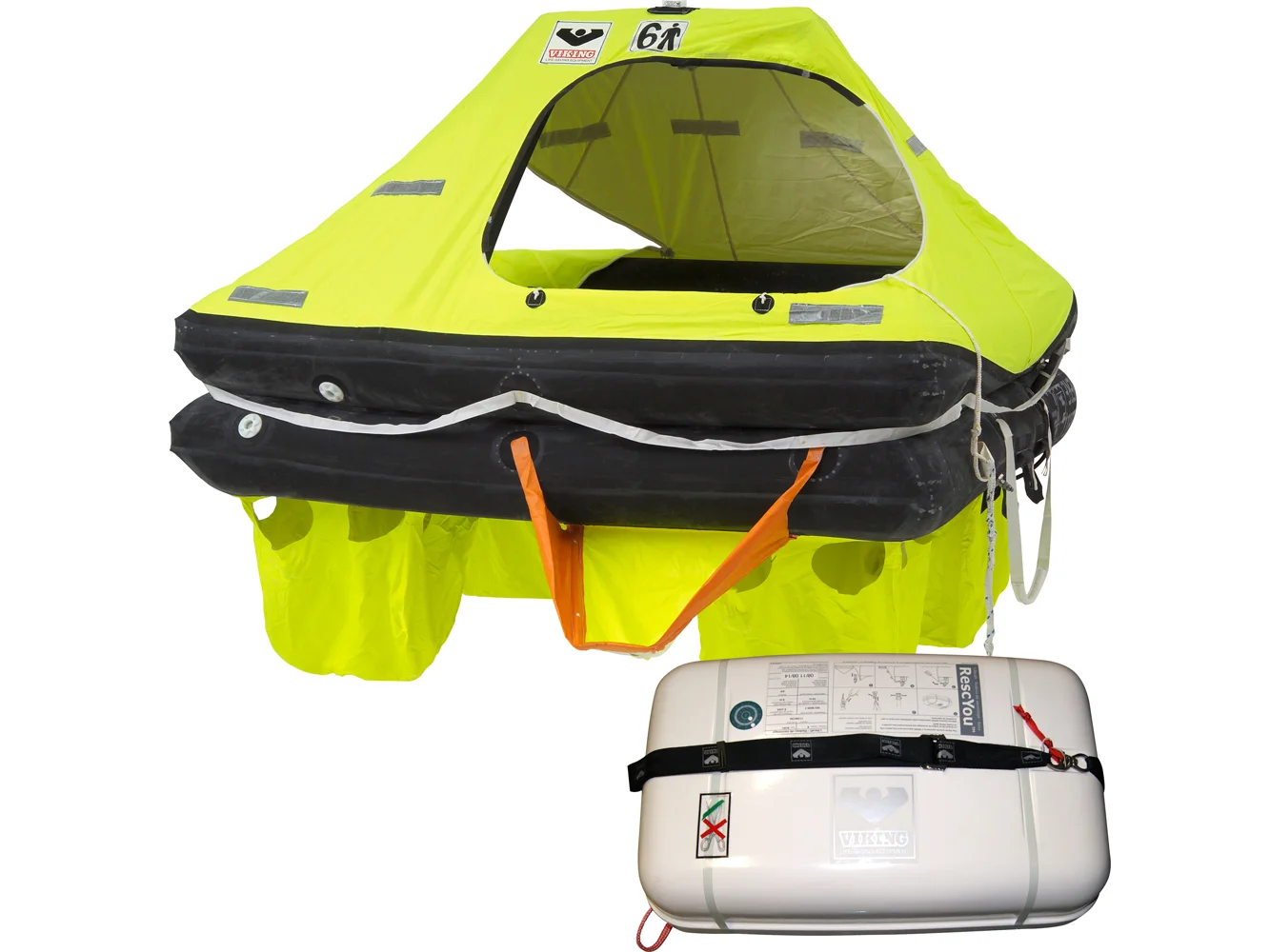 VIKING RescYou Coastal Liferaft 6 Person Container