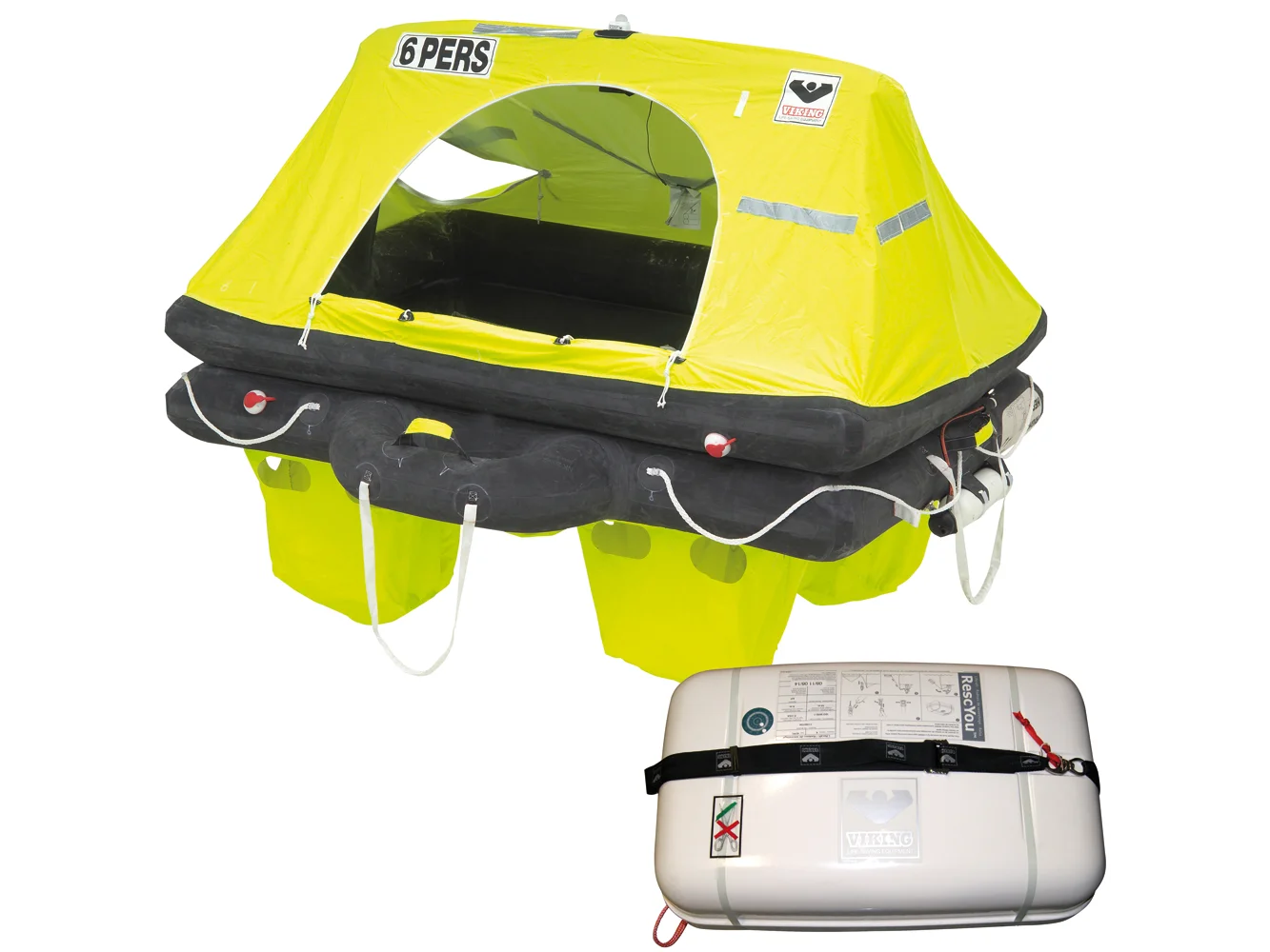 VIKING RescYou Liferaft 8 Person Container Offshore Pack
