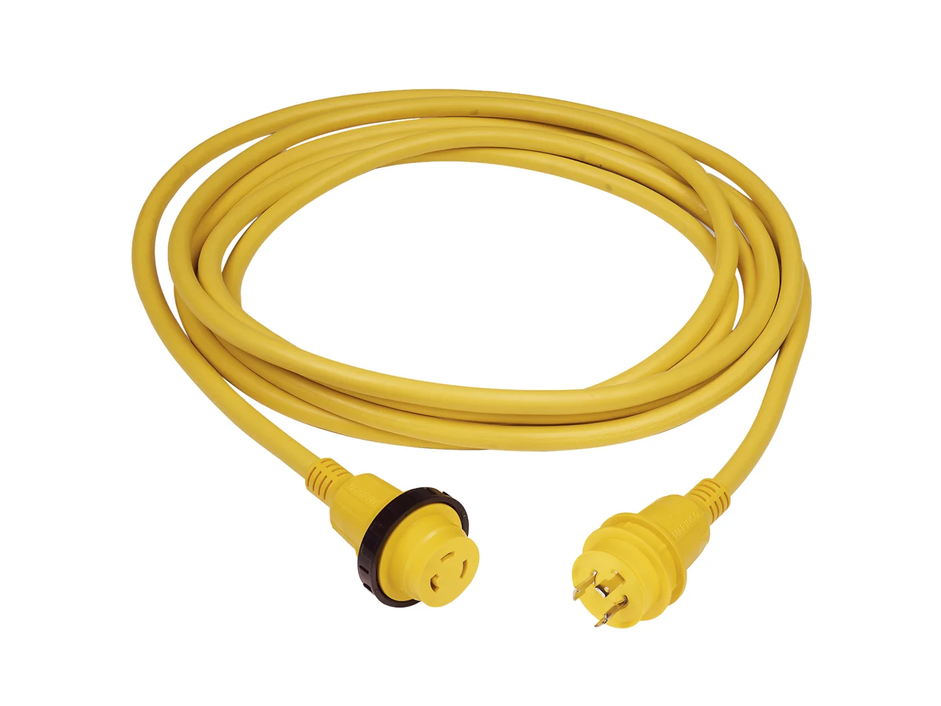 Marinco 30A 25' Molded Cordset - 125V - Yellow