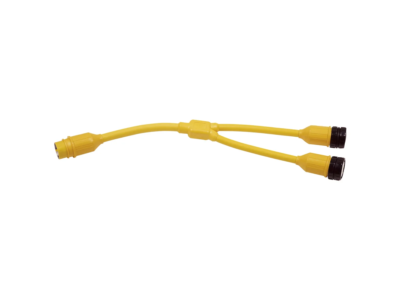 Marinco Y-Adapter, 2-30A 125V Locking to 50A 125/250V Locking