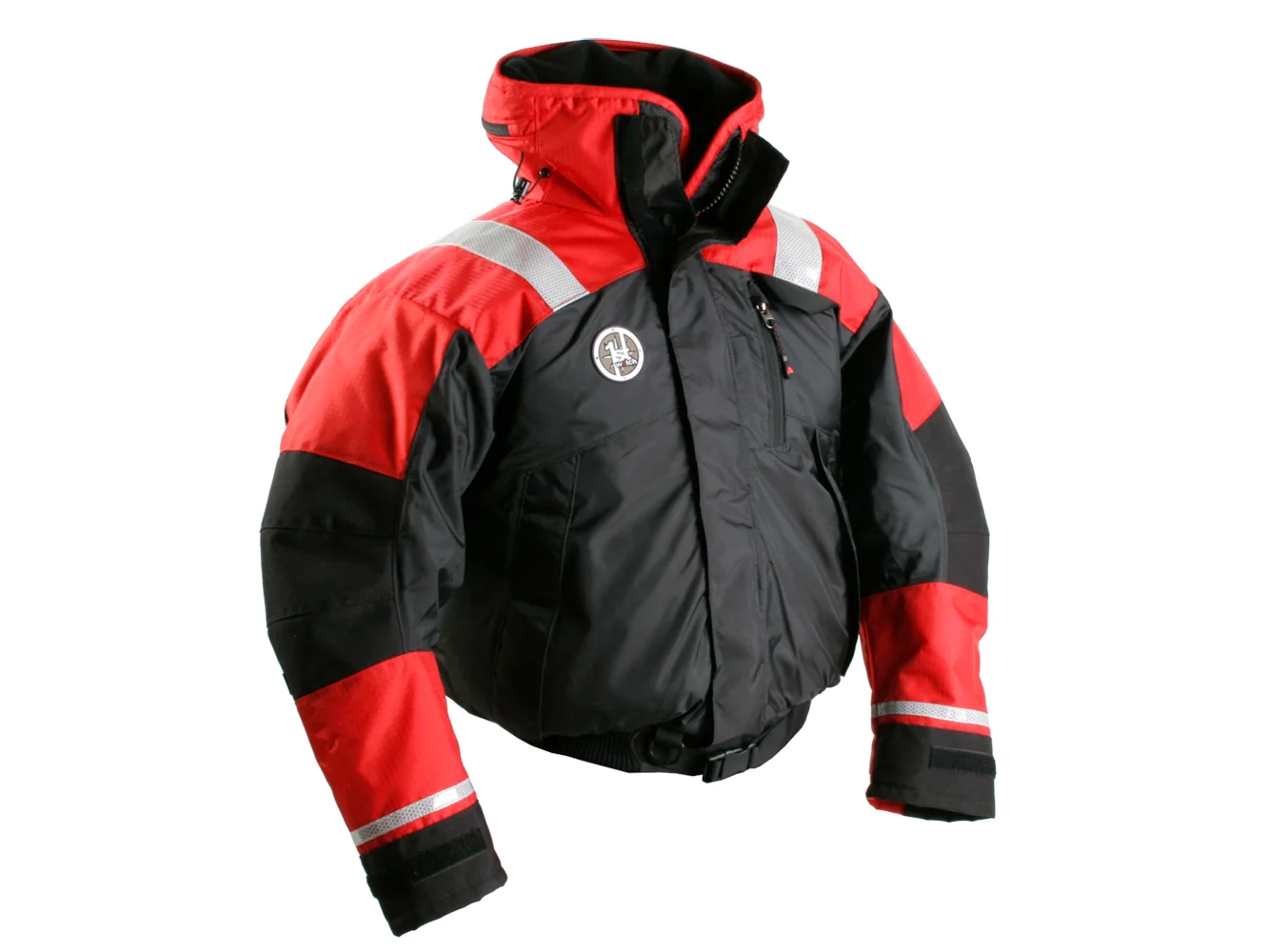 First Watch AB-1100 Flotation Bomber Jacket - Red/Black - Small