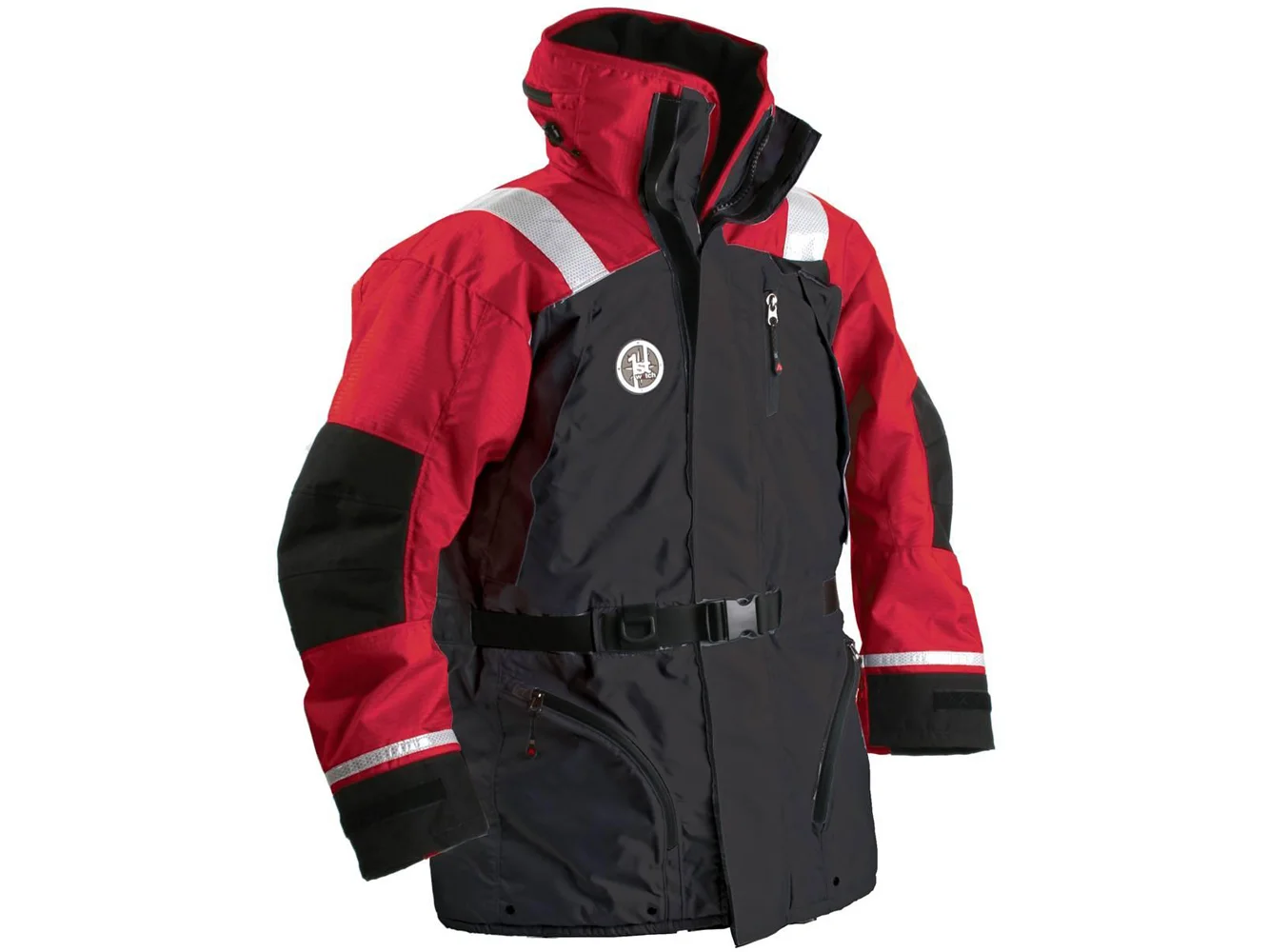 First Watch AC-1100 Flotation Coat - Red/Black - Large