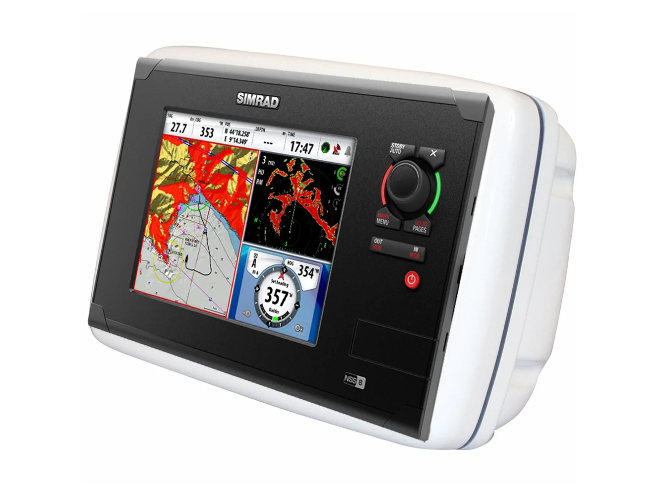 NavPod GP2058 SailPod Precut f/Simrad NSS8 f/12" Wide Pedestal Guard