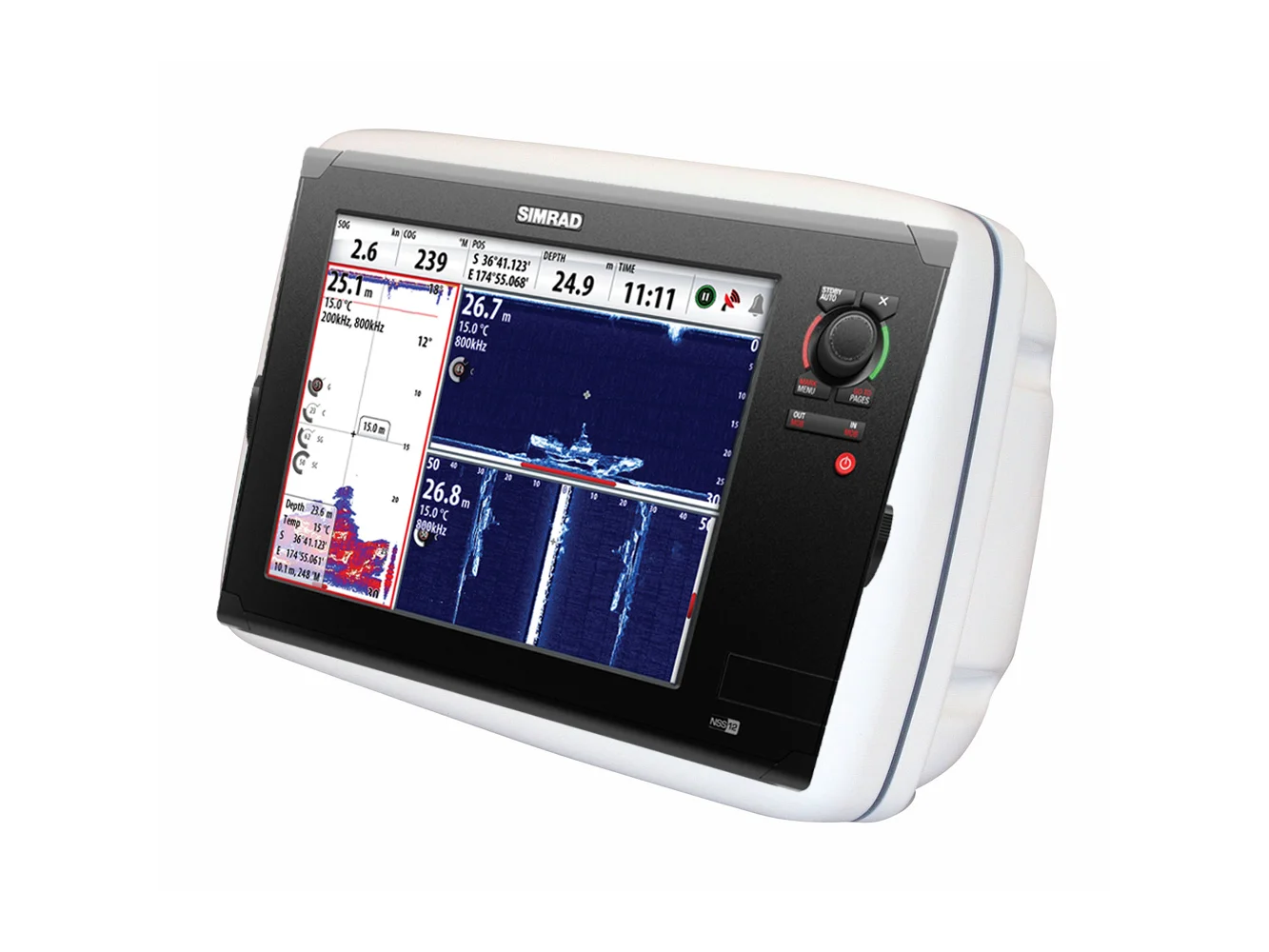 NavPod GP1063 SailPod Precut f/Simrad NSS12 f/9.5" Wide Pedestal Guard