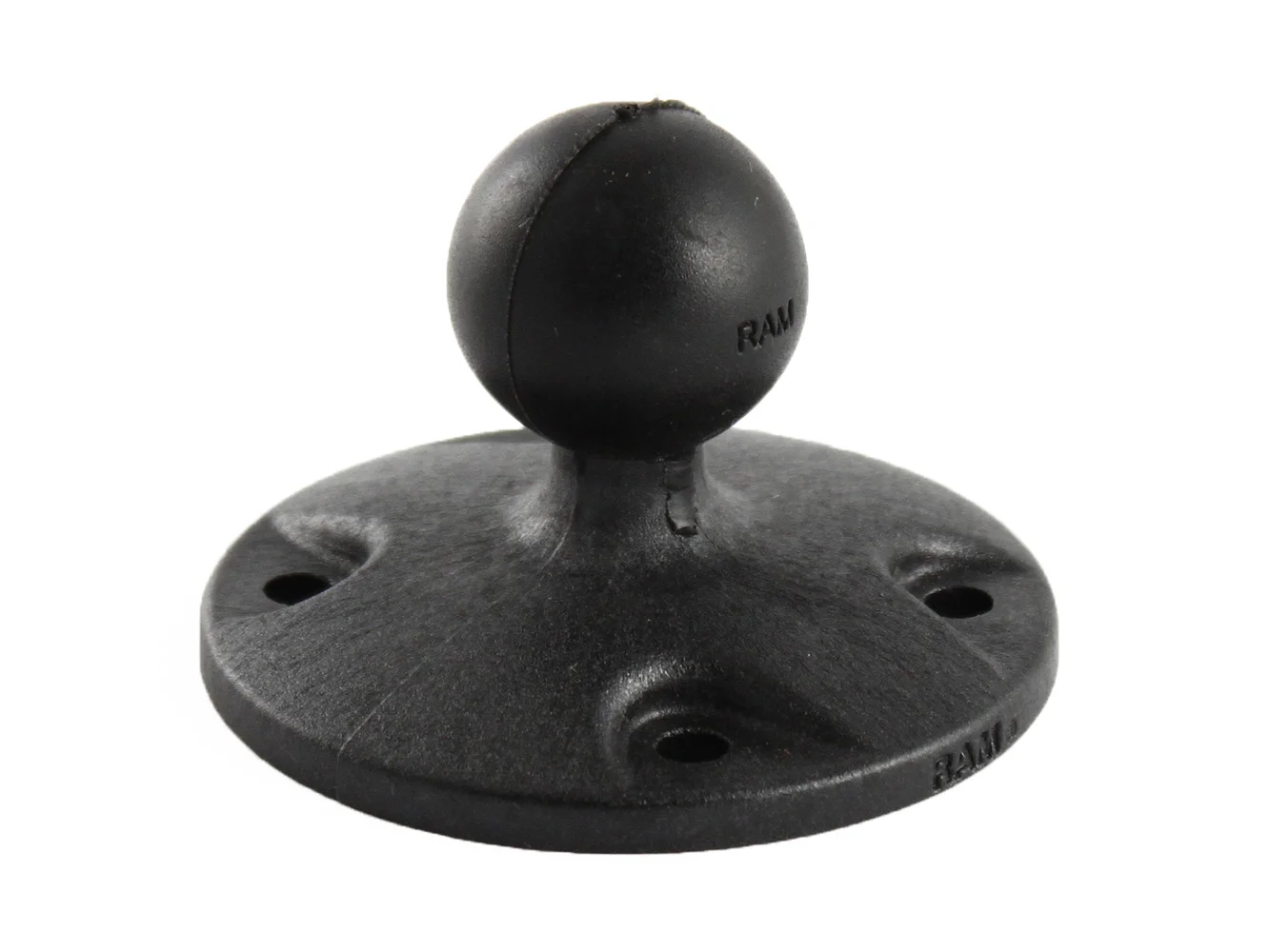 RAM Mount 2.5" Composite Round Base w/1" Ball