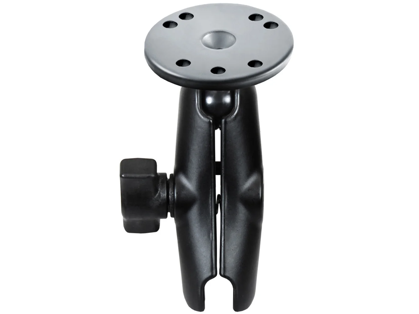 RAM Mount Double Socket Arm w/2.5" Round Base