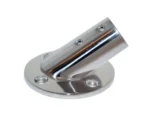 Whitecap 1" O.D. 30° Round Base SS Rail Fitting