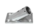 Whitecap 1" O.D. 30° Rectangle Base SS Rail Fitting