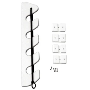 TACO 4-Rod Poly Bungee Rod Holder Rack - White