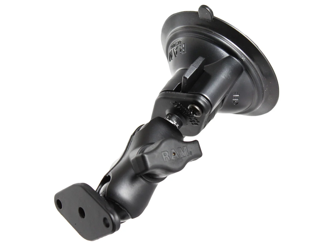 RAM Mount Twist Lock Suction Cup Mount w/Short Arm Diamond Adapter