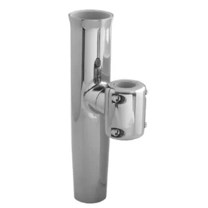 TACO  Stainless Steel Clamp-On Adjustable Rod Holder - Fits 7/8" & 1" O.D. Tubing