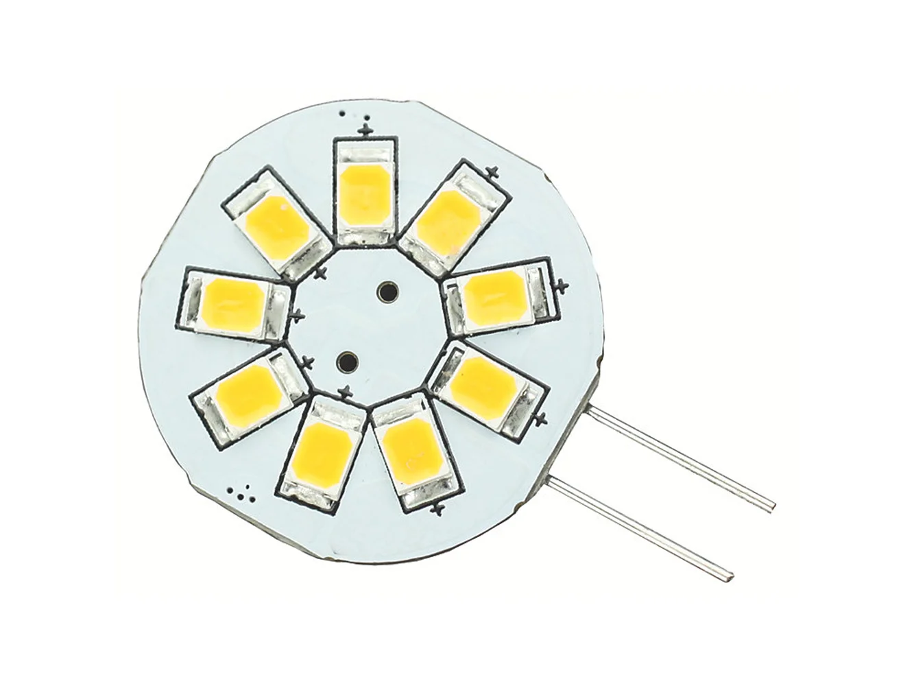Lunasea G4 8 LED Side Pin Light Bulb - 12VAC or 10-30VDC/1.2W/123 Lumens - Warm White