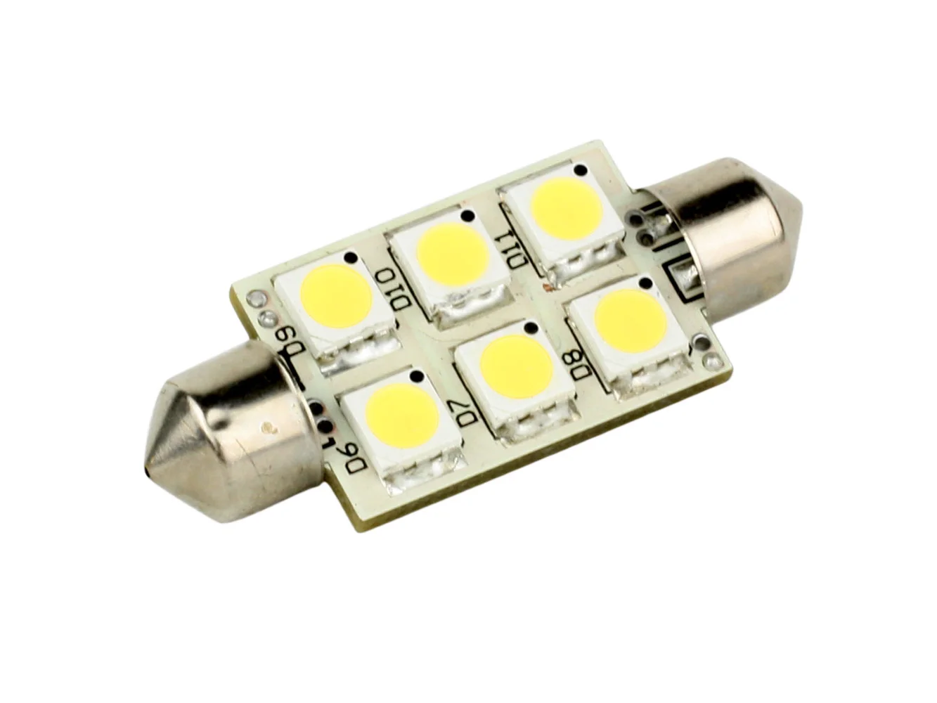 Lunasea Single-Sided 6 LED Festoon - 10-30VDC/1.5W/97 Lumens - Warm White