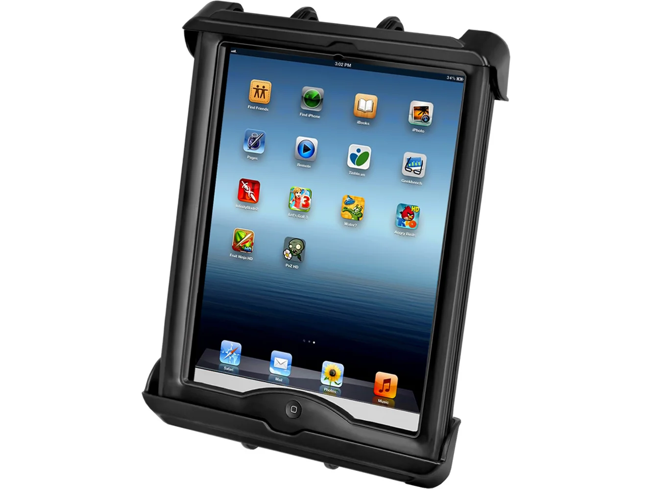 RAM Mount Tab-Tite Universal Clamping Cradle f/Apple iPad w/LifeProof & Lifedge Cases