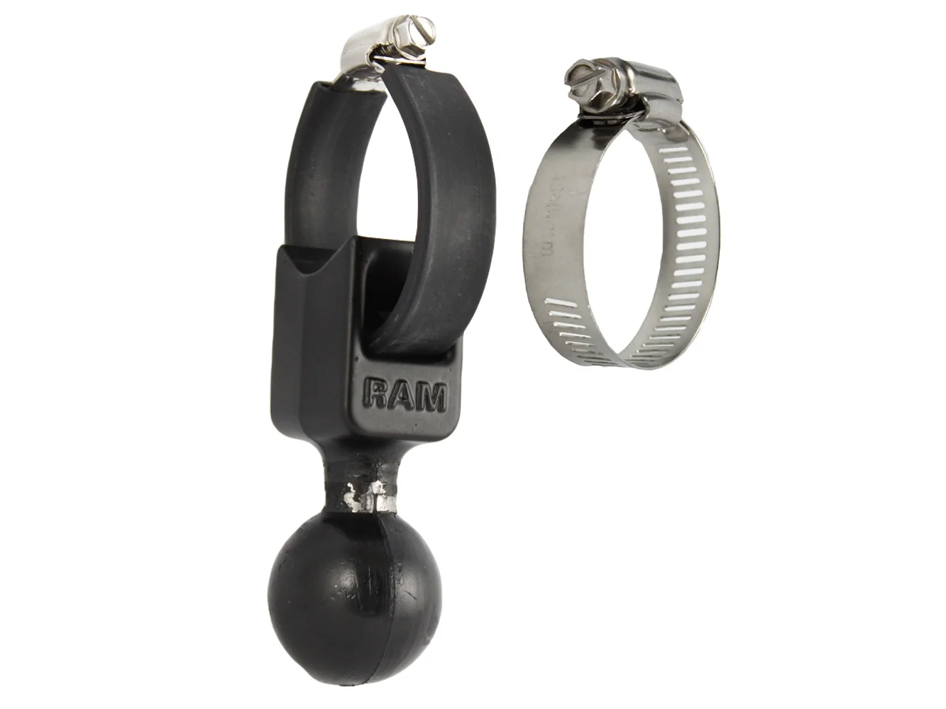 RAM Mount 1.5" Ball Base w/Strap 0.5" - 2" Diameter