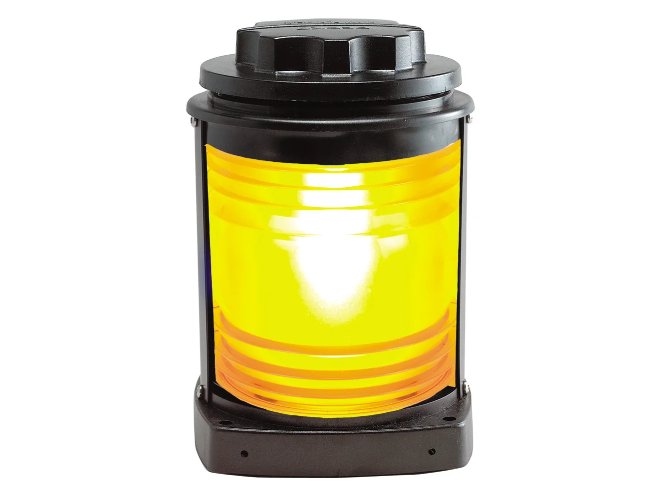 Perko Towing Light - Black Plastic, Yellow Lens