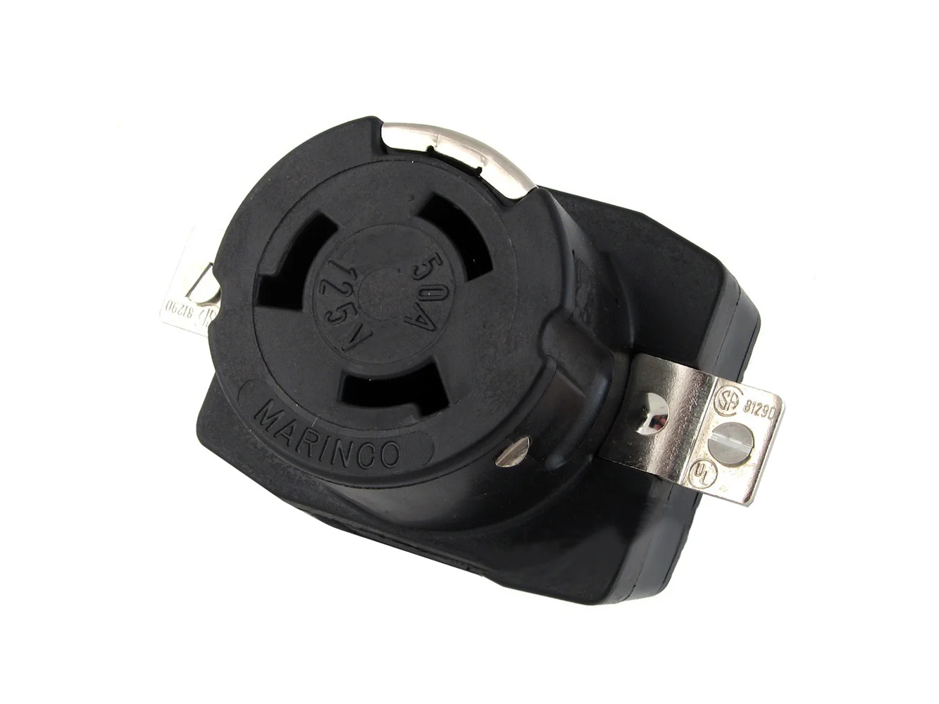 Marinco 6370CR 50Amp/125V Wire Dockside Receptacle