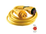Marinco CS30-50 EEL 30A 125V Shore Power Cordset - 50' - Yellow