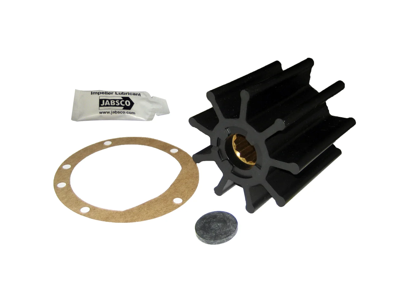 Jabsco Impeller Kit - 9 Blade - Nitrile - 3-3/4" Diameter x 3-1/2" W, 1" Shaft Diameter