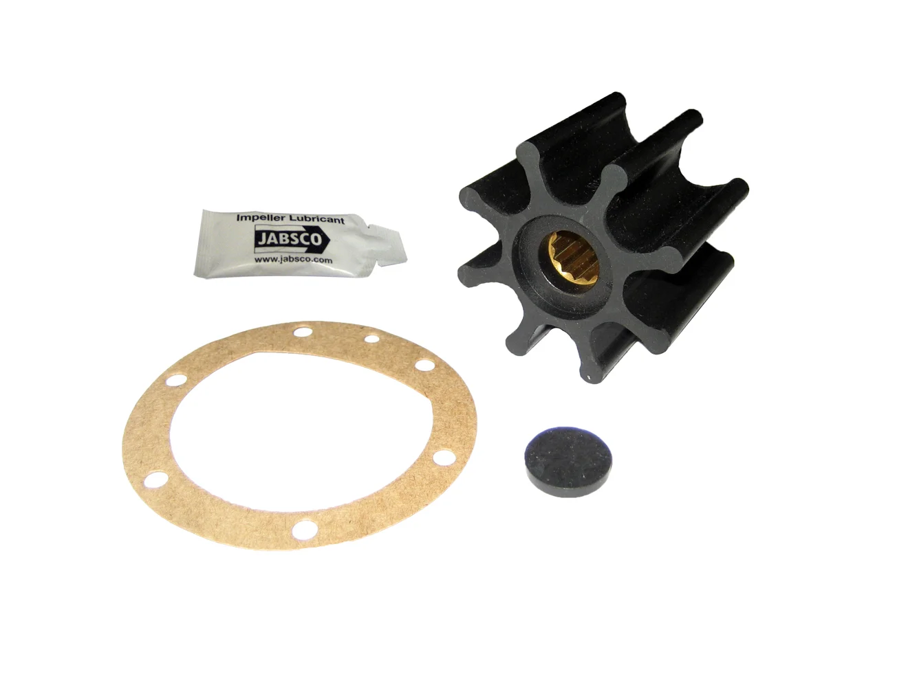 Jabsco Impeller Kit - 8 Blade - Nitrile - 2-9/16" Diameter - Spline Drive
