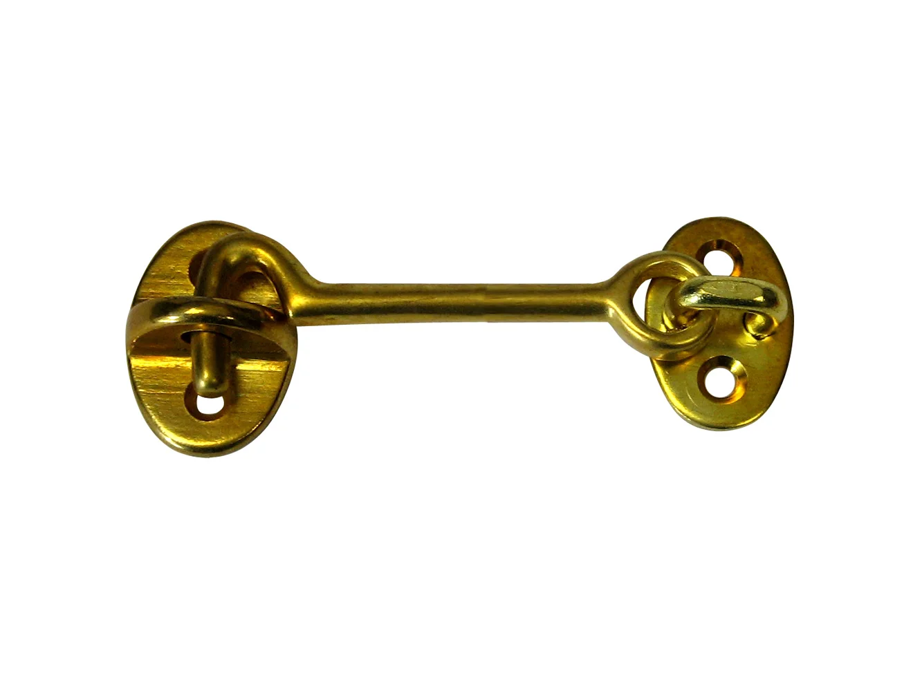 Whitecap Cabin Door Hook - Polished Brass - 3"