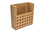 Whitecap Teak Grate Front Magazine Rack