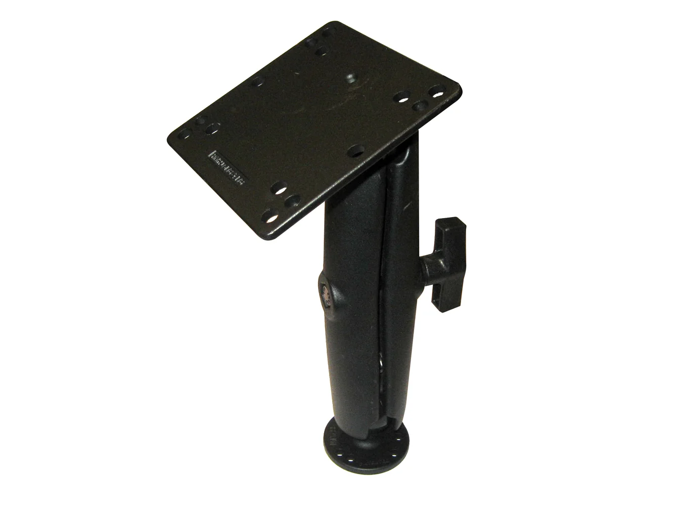 RAM Mount 4.75" Square Base VESA Plate 75mm and 100mm Hole Patterns w/Long Surface Mount