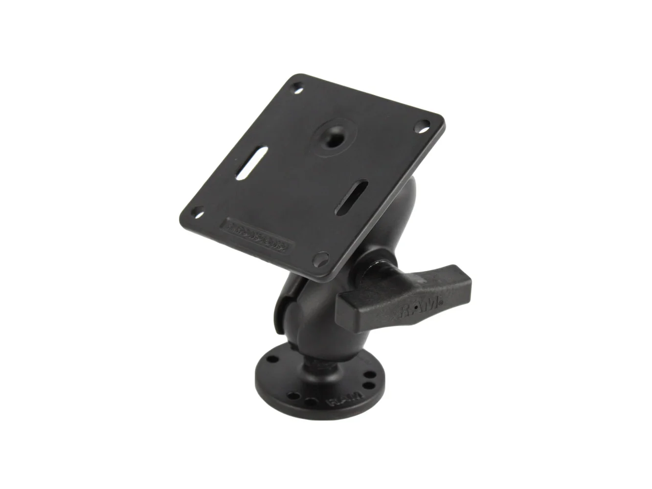 RAM Mount 3.625" Vesa Plate w/75 x 75mm Hole Pattern and Short Arm Surface Mount