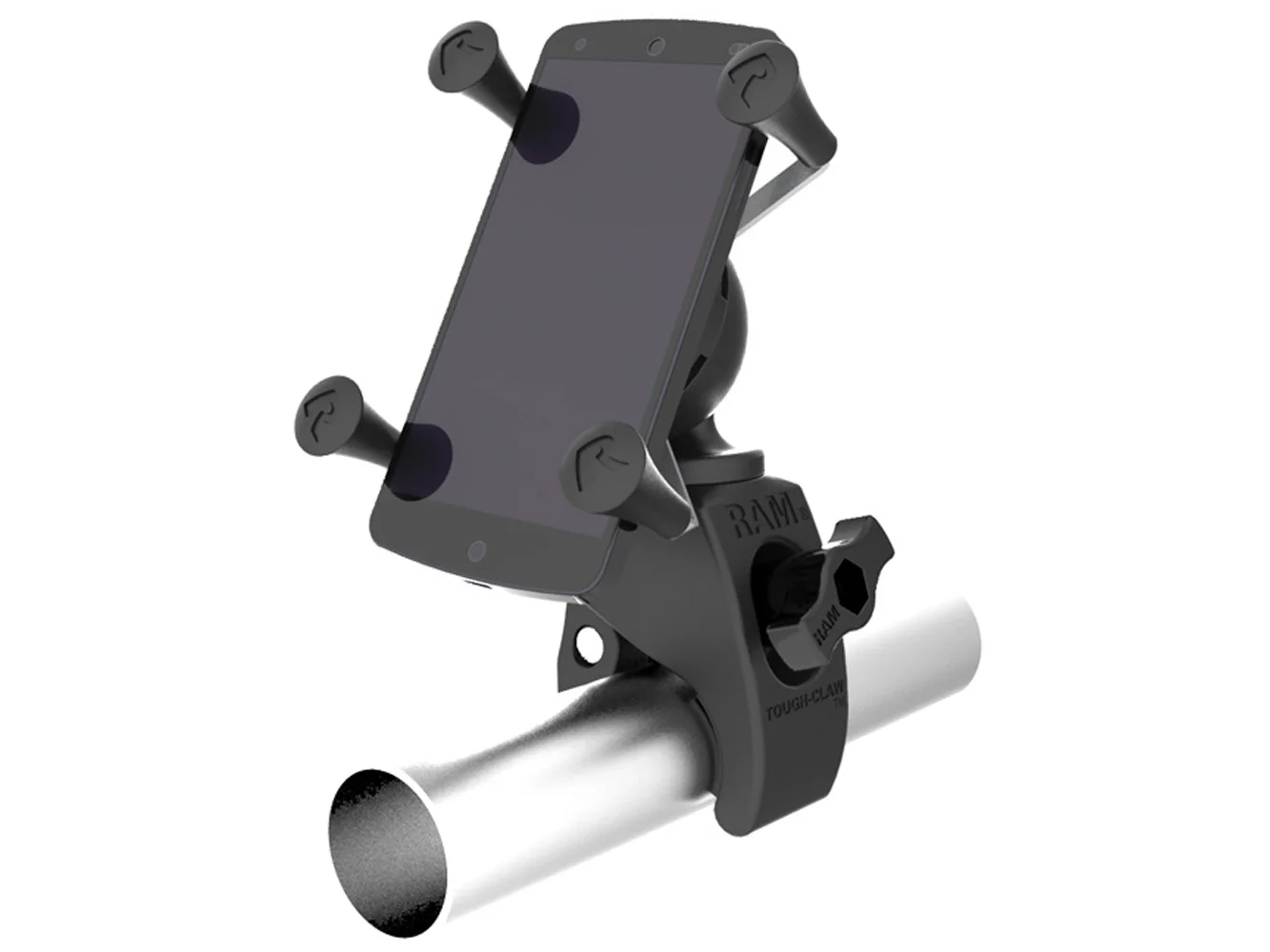 RAM Mount Tough-Claw Mount w/Universal X-Grip Phone Holder