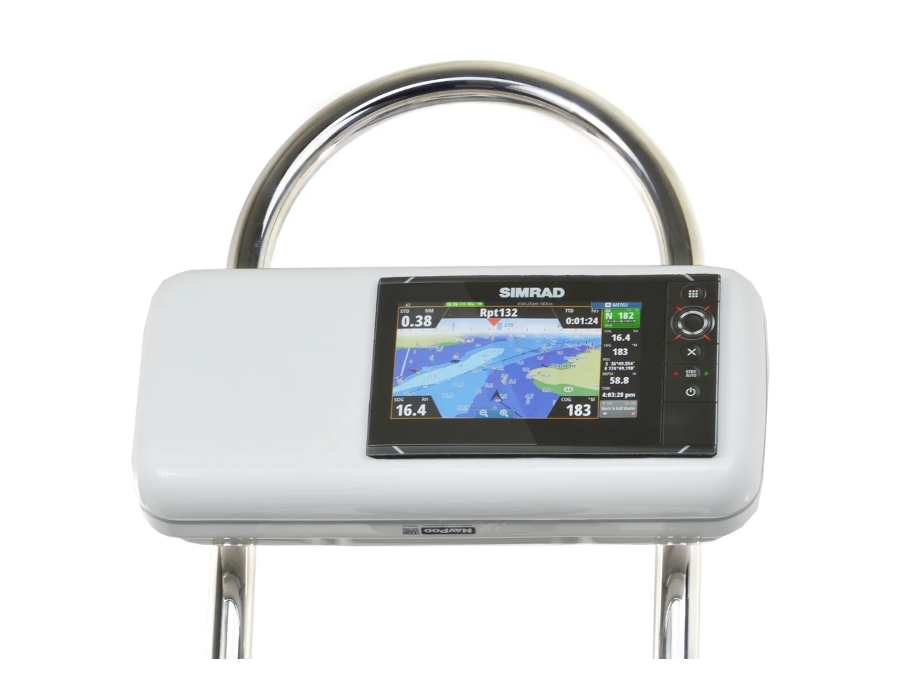 NavPod GP2506 SystemPod Pre-Cut f/Simrad NSS7 evo2 or B&G Zeus² 7 w/Space On The Left f/12" Wide Guard