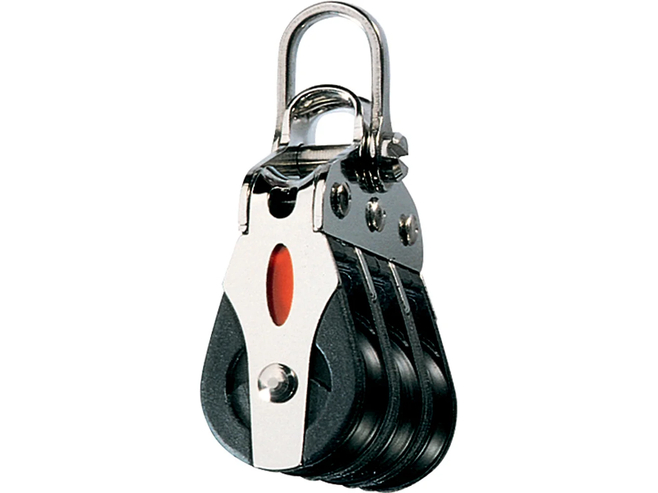 Ronstan Series 20 ball Bearing Block - Triple - 2-Axis Shackle head